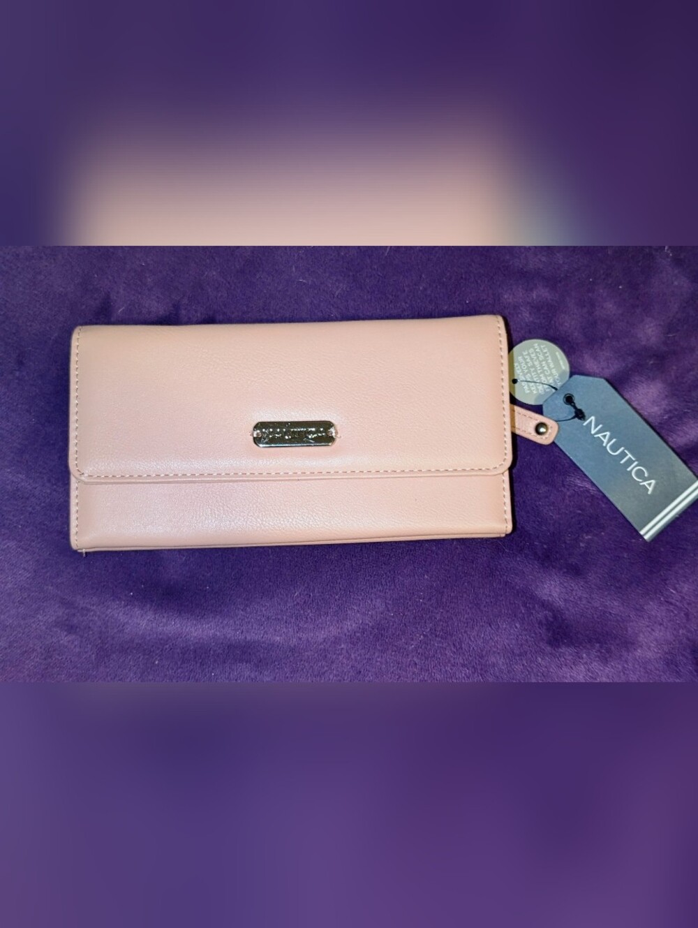 NWT Nautica Blush Pink Continental Wallet